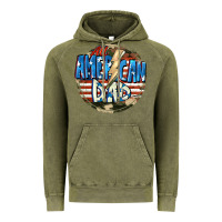 Vintage Olive All american dad 4th of july Vintage Hoodie - CowGirlArtShop