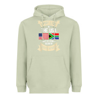 Matcha South Africa American Flag USA South African Roots Gifts Heavyweight Hoodie - trangStudio