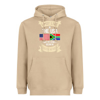 Mushroom South Africa American Flag USA South African Roots Gifts Heavyweight Hoodie - trangStudio