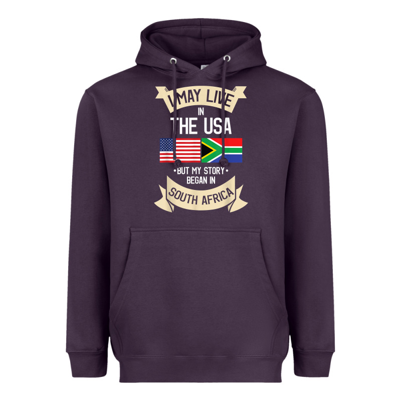South Africa American Flag Usa South African Roots Gifts Heavyweight Hoodie by trangStudio | Teevron