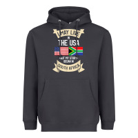 Smoke South Africa American Flag USA South African Roots Gifts Heavyweight Hoodie - trangStudio