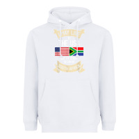 White South Africa American Flag USA South African Roots Gifts Heavyweight Hoodie - trangStudio