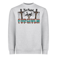 Heather Grey no perfect just forgiven Heavyweight Sweatshirt - CowhideDigitalArt