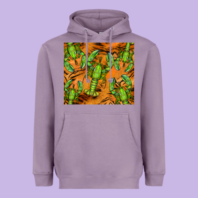 Lobster Tumbler Heavyweight Hoodie Designed By Barkaloodesign