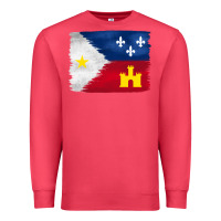Cardinal louisiana flag background Premium Sweatshirt - BarkalooDesign