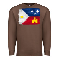 Chestnut louisiana flag background Premium Sweatshirt - BarkalooDesign