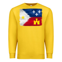 Lemon louisiana flag background Premium Sweatshirt - BarkalooDesign