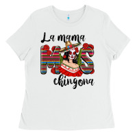 White La Mama Mos Chingona Ladies Tee - texasbilliewilder