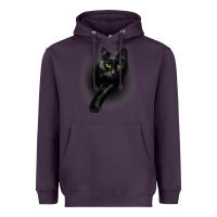 Plum Black Cat Yellow EyesCats Tee Shirt Gifts Heavyweight Hoodie - trangStudio