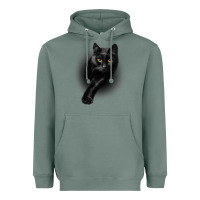 Black Cat Yellow Eyescats Tee Shirt Gifts Heavyweight Hoodie | Teevron