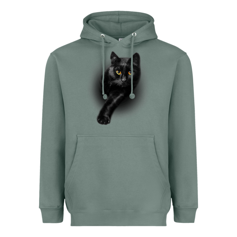 Black Cat Yellow Eyescats Tee Shirt Gifts Heavyweight Hoodie by trangStudio | Teevron