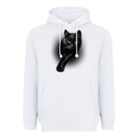 White Black Cat Yellow EyesCats Tee Shirt Gifts Heavyweight Hoodie - trangStudio