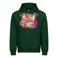 Forest Green pink cancer ribbon and october calendar Urban Hoodie - AdoDesignShop