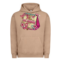 Pigment Burro pink cancer ribbon and october calendar Urban Hoodie - AdoDesignShop