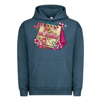 Pigment Midnight Navy pink cancer ribbon and october calendar Urban Hoodie - AdoDesignShop