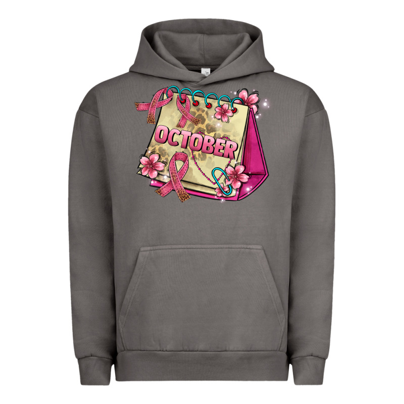 Pink Cancer Ribbon And October Calendar Urban Hoodie by AdoDesignShop | Teevron