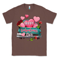Chestnut Happy Valentine's day turquoise truck Classic Tee - HowdyJamesFarm
