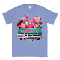 Colony Blue Happy Valentine's day turquoise truck Classic Tee - HowdyJamesFarm