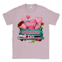 Lilac Happy Valentine's day turquoise truck Classic Tee - HowdyJamesFarm
