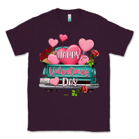 Plum Happy Valentine's day turquoise truck Classic Tee - HowdyJamesFarm