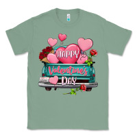 Sage Happy Valentine's day turquoise truck Classic Tee - HowdyJamesFarm