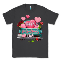 Smoke Happy Valentine's day turquoise truck Classic Tee - HowdyJamesFarm