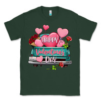 Sports Green Happy Valentine's day turquoise truck Classic Tee - HowdyJamesFarm