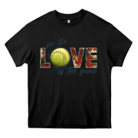Black softball love of the game Heavy Core Tee - JahusDesignShop