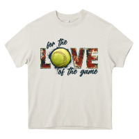 Cream softball love of the game Heavy Core Tee - JahusDesignShop