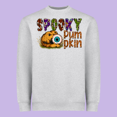Spooky Pumpkin Heavyweight Sweatshirt Designed By Sublimationcraftshop