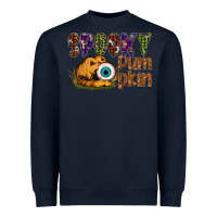 Navy spooky pumpkin Heavyweight Sweatshirt - SublimationCraftShop