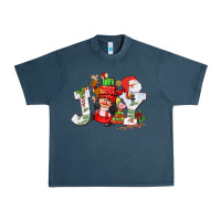 Midnight Navy christmas joy girl gnome Urban Heavy Tee - CowGirlArtShop
