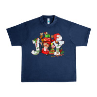Navy christmas joy girl gnome Urban Heavy Tee - CowGirlArtShop