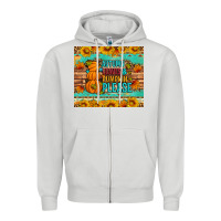 Dove Grey Autumn leaves and pumpkin please Zipper Hoodie - Artiststas