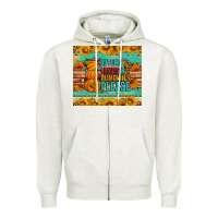 Oatmeal Heather Autumn leaves and pumpkin please Zipper Hoodie - Artiststas