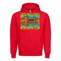 Red Autumn leaves and pumpkin please Zipper Hoodie - Artiststas