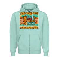 Seafoam Autumn leaves and pumpkin please Zipper Hoodie - Artiststas