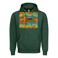 Sports Green Autumn leaves and pumpkin please Zipper Hoodie - Artiststas