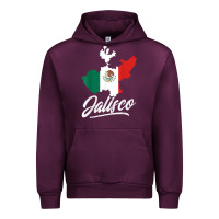 Mauve Wine Mexico Jalisco Mexican Flag Gift Urban Hoodie - trangStudio