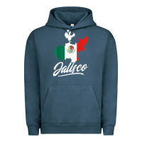Pigment Midnight Navy Mexico Jalisco Mexican Flag Gift Urban Hoodie - trangStudio