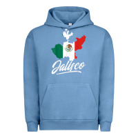 Pigment Pebble Blue Mexico Jalisco Mexican Flag Gift Urban Hoodie - trangStudio