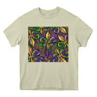 Mossy mardi gras fleur de lis Heavy Core Tee - RanaPortraitStore