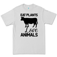 Dove Grey Eat Plants Love Animals Premium Tee - Bettercallsaul