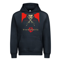 Navy V For Vendetta Freedom Forever Urban Hoodie - trangStudio