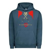 Pigment Midnight Navy V For Vendetta Freedom Forever Urban Hoodie - trangStudio