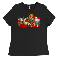 Black Lady of Guadalupe Coffee Cups Ladies Tee - texasbilliewilder