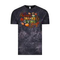 Cloud Black happy thanksgiving day Vintage Tee - CowGirlArtShop