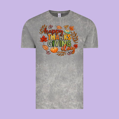 Happy Thanksgiving Day Vintage Tee Designed By Cowgirlartshop