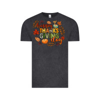 Vintage Black happy thanksgiving day Vintage Tee - CowGirlArtShop