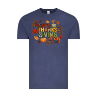 Vintage Denim happy thanksgiving day Vintage Tee - CowGirlArtShop